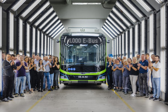 MAN produces its 1,000th battery electric bus at Polish plant