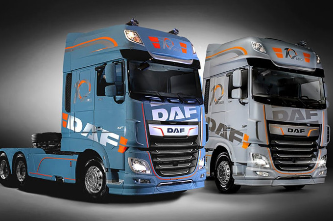 DAF marks 10 years in Brazil with a special edition heavy-duty truck called DAF Collection