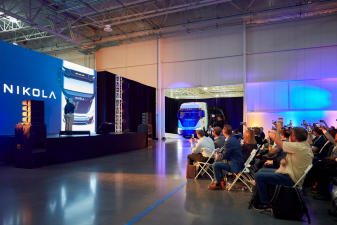 Nikola celebrates commercial launch of fuel cell electric truck