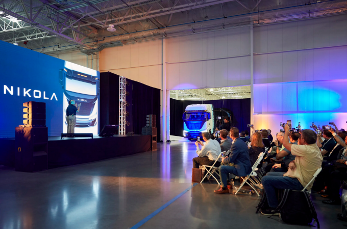 Nikola celebrates commercial launch of fuel cell electric truck