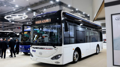 Higer unveils Azure 9 e-bus at Busworld Europe