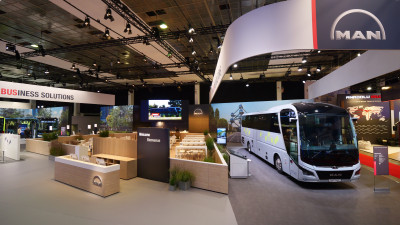 MAN presents new coach dashboard and low-entry electric bus at Busworld 2023