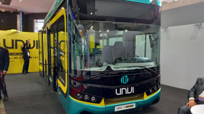 UNVI showcases new 7-metre battery electric bus at Busworld 2023