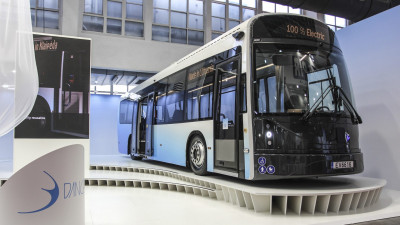 Dancer Bus brand showcases 12-metre composite bus at Busworld 2023