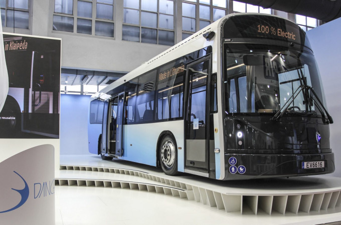 Dancer Bus brand showcases 12-metre composite bus at Busworld 2023