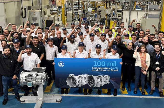ZF celebrates production of its 100,000th 6-speed manual transmission in Brazil