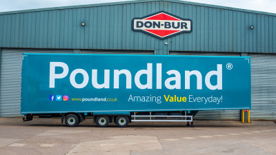 Don-Bur delivers 15.65m  60-pallet trailers to Poundland