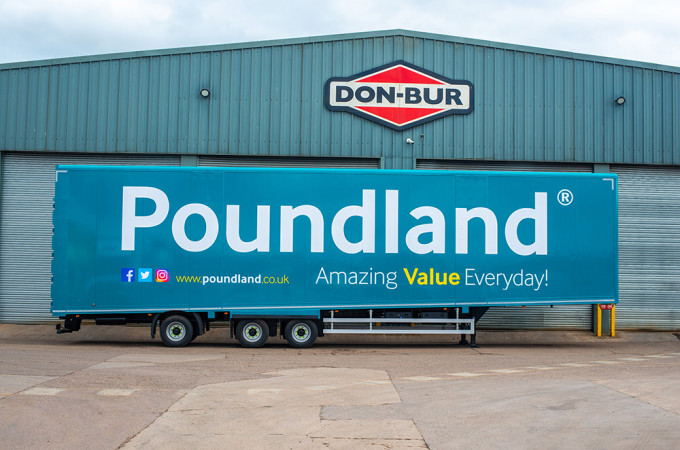 Don-Bur delivers 15.65m  60-pallet trailers to Poundland