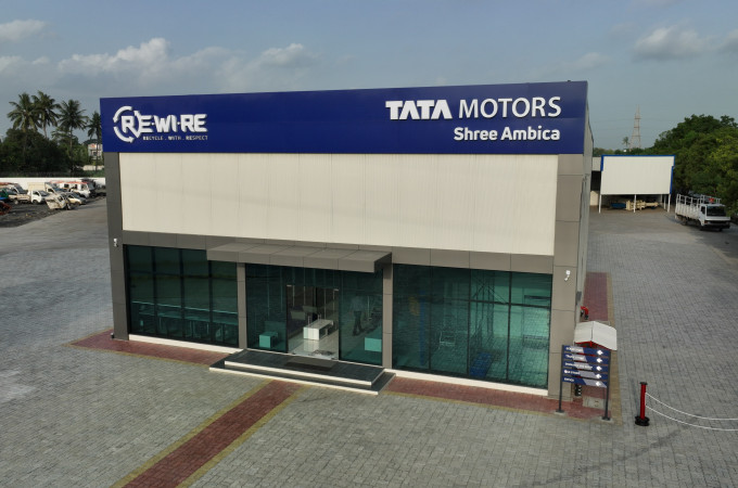 Tata Motors inaugurates third vehicle scrapping facility - in the town of Surat