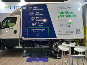 Telma presents demonstration vehicle with hybrid induction brake system for energy recovery at Solutrans 2023