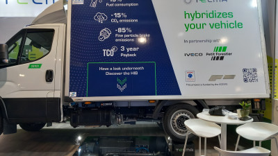 Telma presents demonstration vehicle with hybrid induction brake system for energy recovery at Solutrans 2023