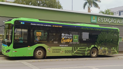 Cuiabá city in centre-west Brazil testing Higer’s Azure A12BR e-bus