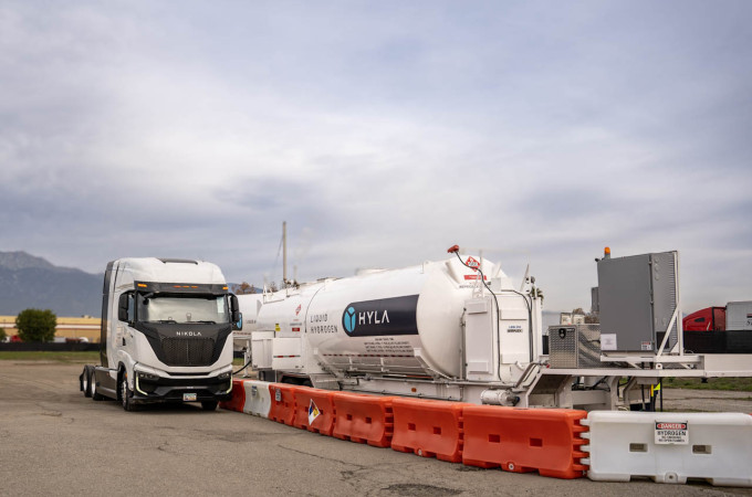 Nikola opens its first Hyla-branded hydrogen fuel station in southern California