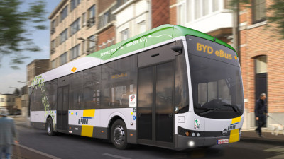 Belgian transport operator orders 92 BYD electric buses