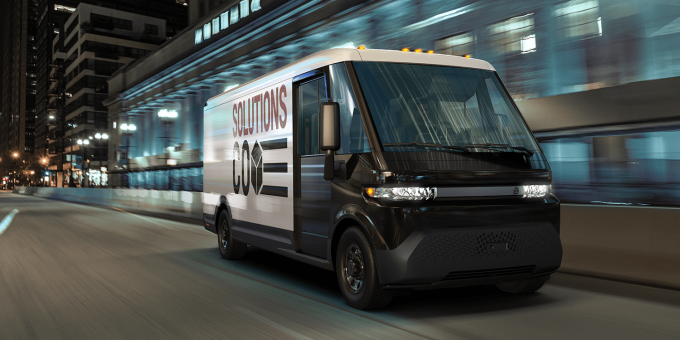 BrightDrop completes first series production units of EV600 delivery vehicle