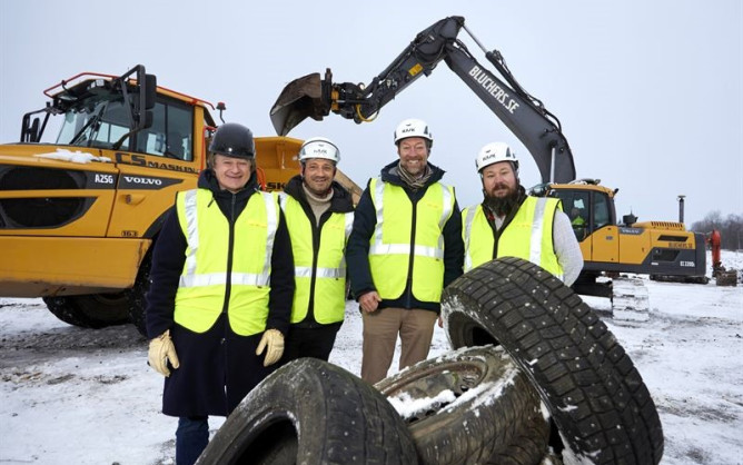 Enviro and Antin begin construction of tyre recycling plant in Sweden