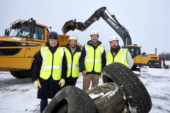Enviro and Antin begin construction of tyre recycling plant in Sweden