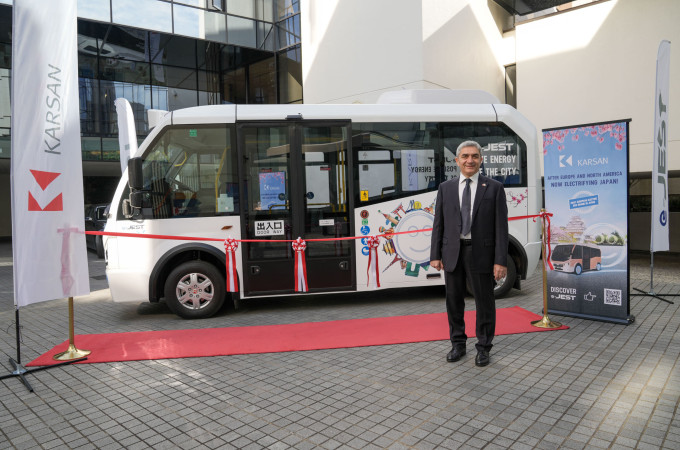 Karsan delivers first ever right-hand drive vehicles (e-Jest) in Japan