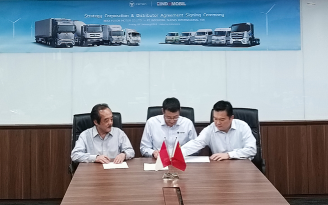 Foton partners with Indomobil in Indonesia for truck assembly and distribution