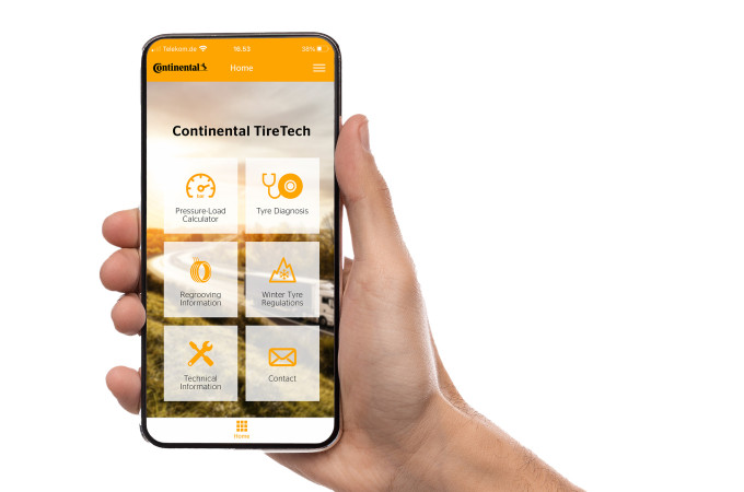 Continental updates its tyre tech app