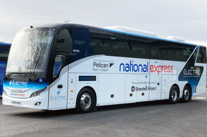 National Express the first UK operator to trial Yutong’s 14-metre electric coach