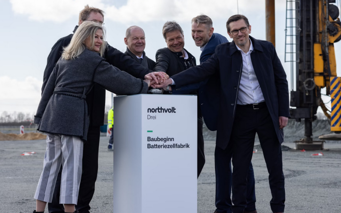 Northvolt begins construction of battery cell gigafactory in northern Germany
