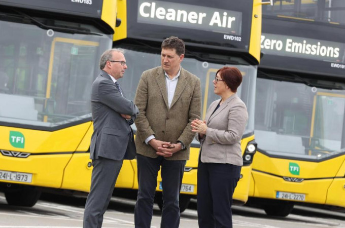 Wrightbus to deliver 55 battery electric double deckers to Limerick