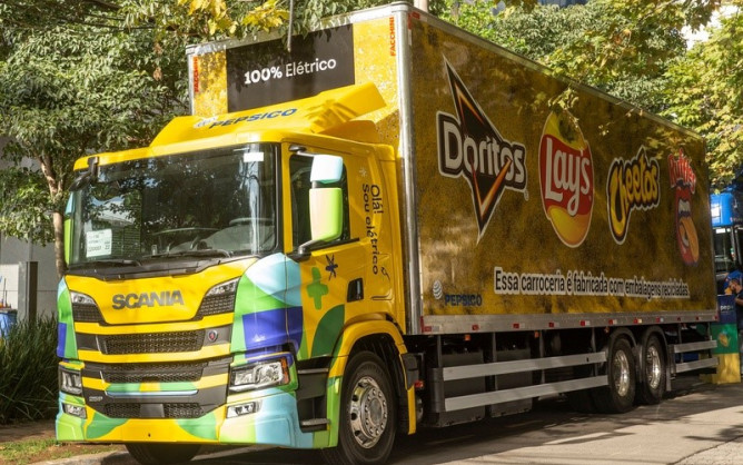PepsiCo buys its first Scania heavy-duty electric ‘distribution’ truck in Brazil
