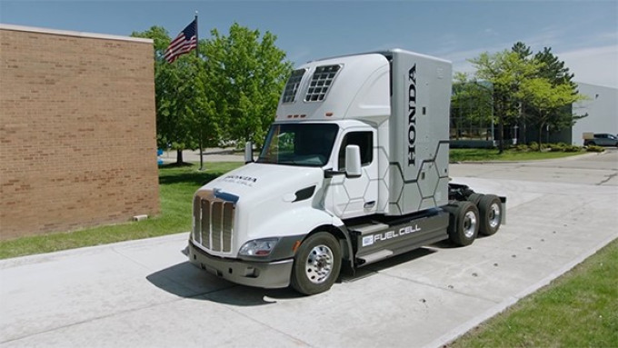 Honda unveils latest hydrogen fuel cell truck concept