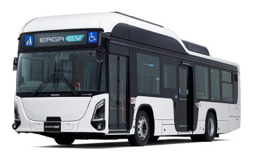 Isuzu begins sales of battery-powered city buses