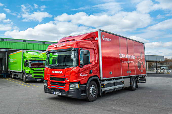 Scania battery-electric truck being tested in subarctic regions of Norway