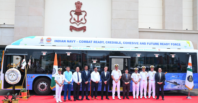 Indian Oil trials 15 Tata HFC buses with the Indian Navy