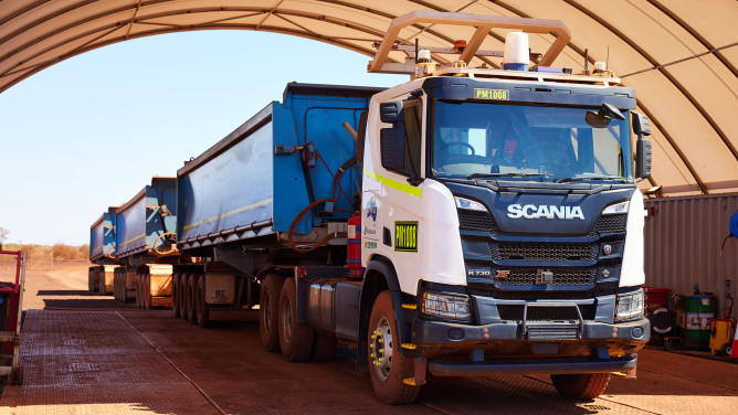 Scania and Fortescue to collaborate on self-driving road train for mining operations