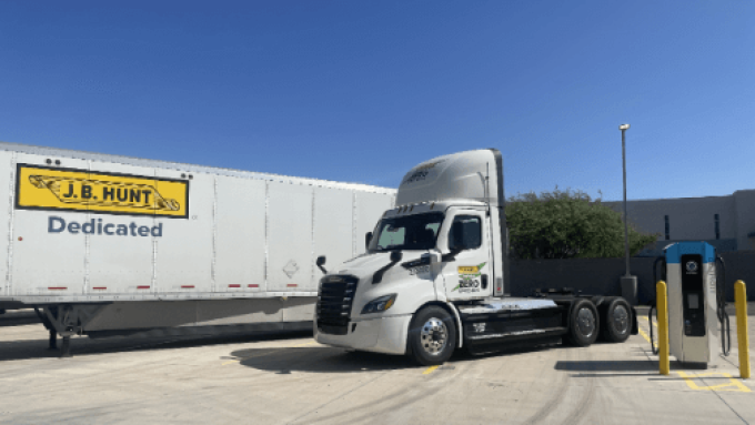 DTNA begins electrifying its parts distribution network in the U.S.