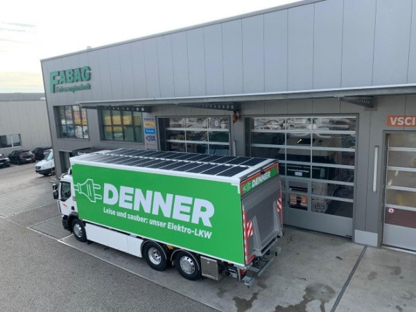 Renault Trucks delivers D Wide ZE truck with solar panels to Swiss haulier