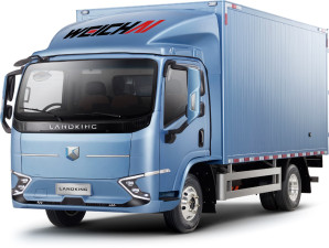 Weichai New Energy CV Company unveils to electric light trucks at Canton Fair