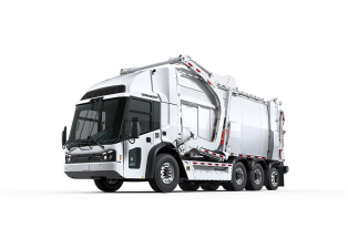 McNeilus debuts front-loading electric refuse truck at CES 2025