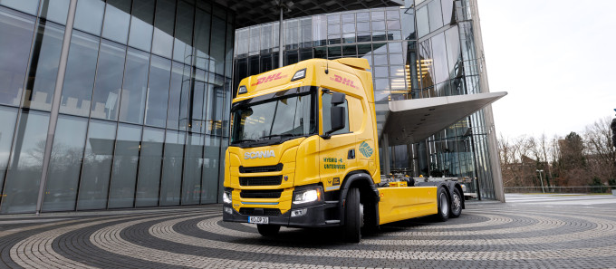 Scania develops range-extended battery electric truck for DHL