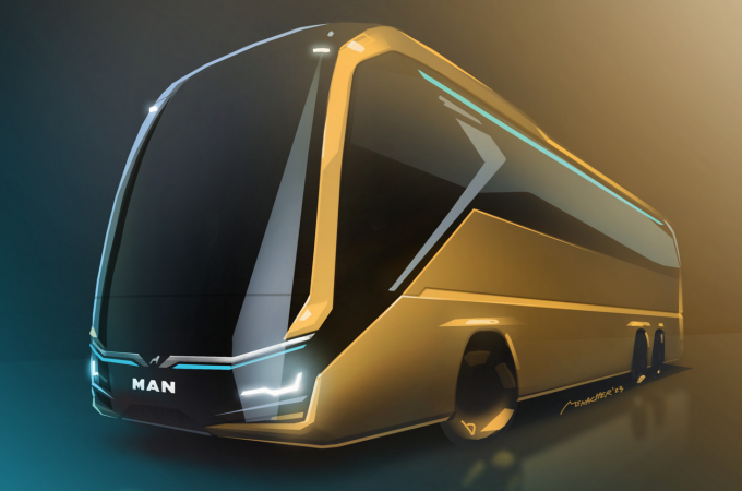 MAN teases battery electric coach to be launched at Busworld 2025