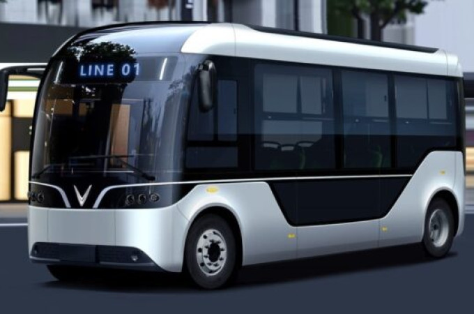 VinFast unveils EB6 battery-powered small bus