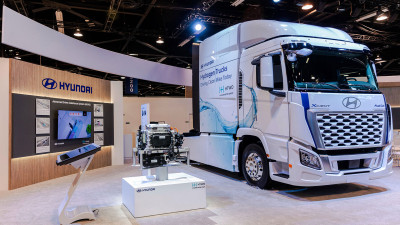 Hyundai unveils new Xcient truck hydrogen fuel cell truck