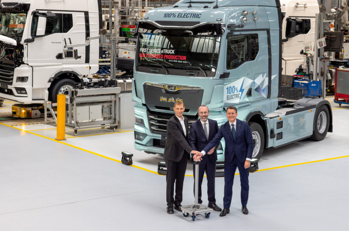 MAN launches series production of heavy electric trucks