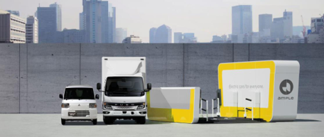 Fuso & Mitsubishi launch new battery swapping project