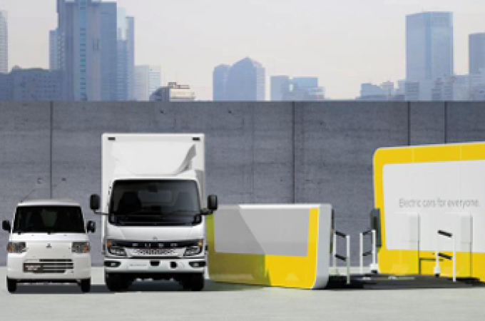Fuso & Mitsubishi launch new battery swapping project