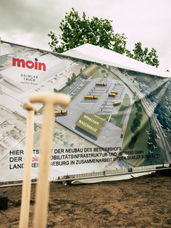 Daimler Buses starts construction on its first bus depot