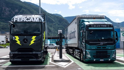Italy opens first megawatt charging stop for electric trucks