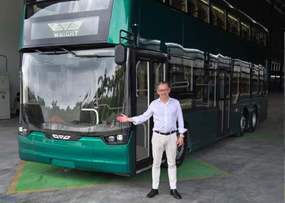 Wrightbus unveils 6x2 electric double decker