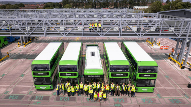 First Bus opens Bristol’s first all-electric bus depot