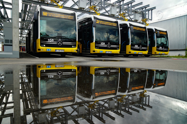 Daimler Buses electrifies Stuttgart depot for SSB
