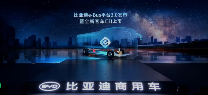 BYD unveils third-generation electric bus platform